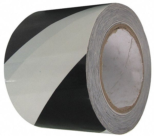 Floor Tape Black/White 3 inx108 ft Roll