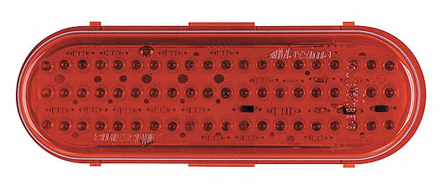 Stop/Turn/Tail Light Oval Red 6-3/8 L
