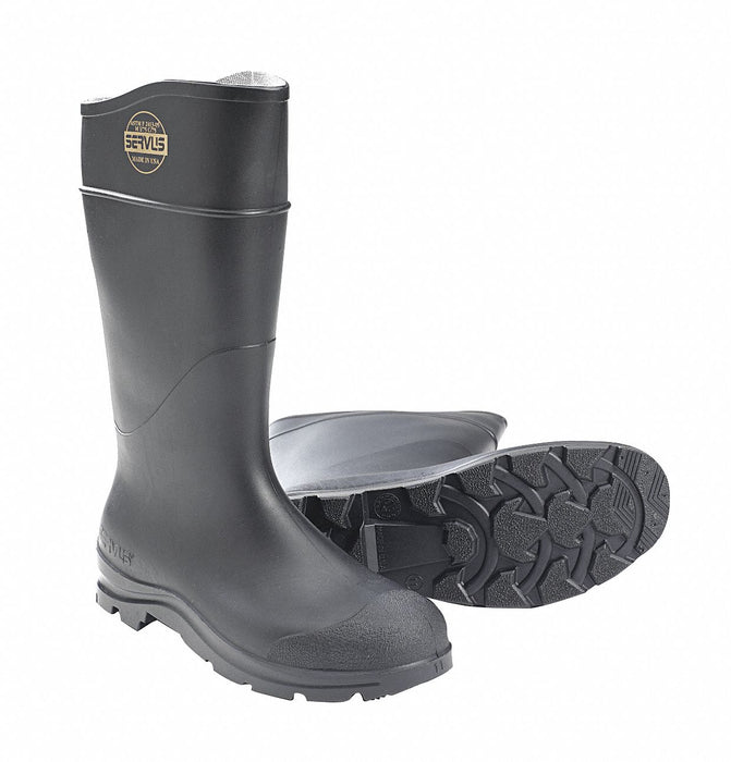 E4688 PVC Rubber Boot Black 14 Sz 13 PR