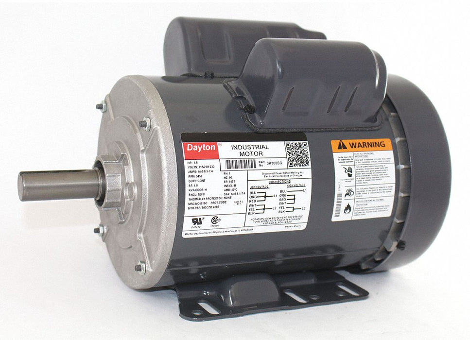 GP Motor 1 1/2 HP 3 450 RPM 115/208-230V