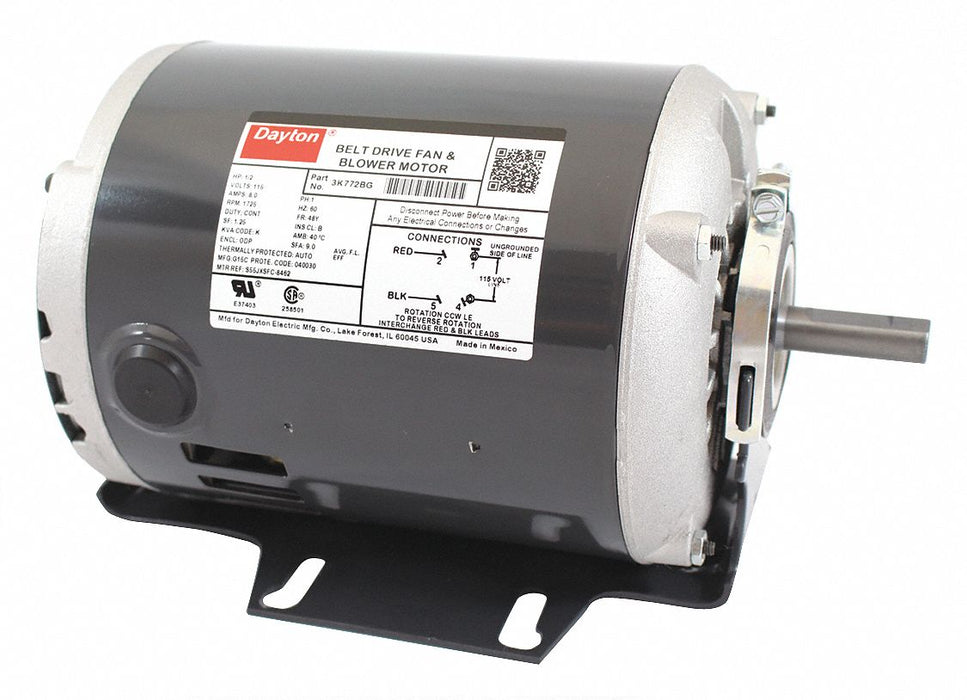 Motor 1/2 HP 1725 rpm 48 115V