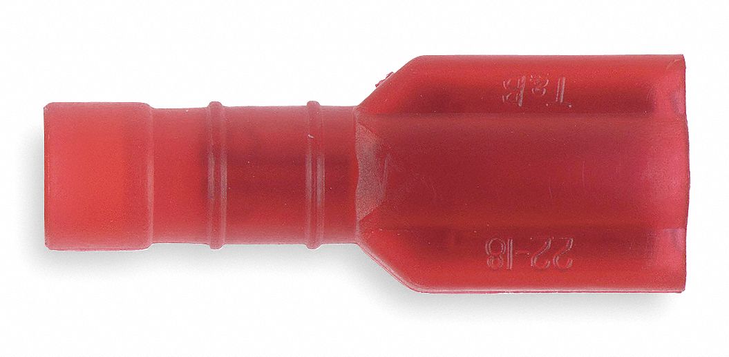 WireDisconnect Brass Red Nylon PK100