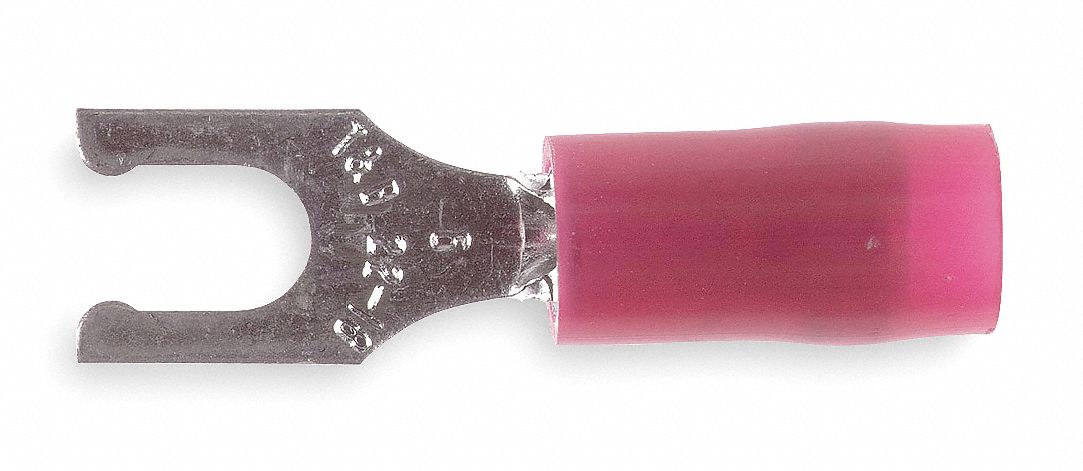 Fork Terminal Tin Copper Red PK100