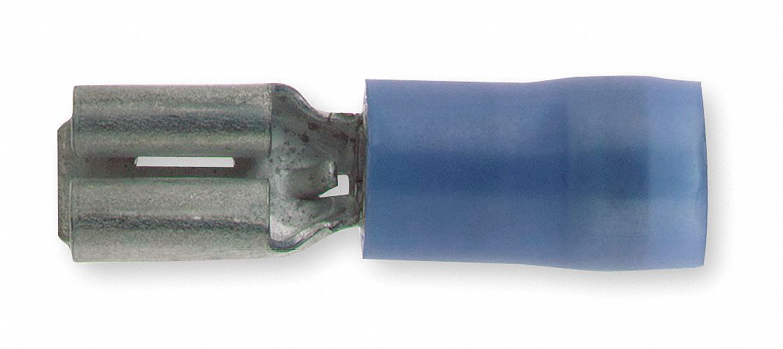 WireDisconnect Brass Blue Nylon PK100