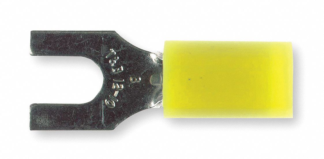 Fork Terminal Tin Copper Yellow PK50