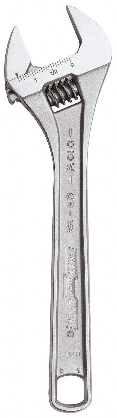 Adj. Wrench Steel Chrome Vanadium 8 