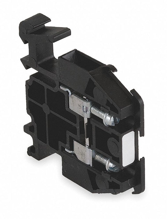 TerminalBlock 30A Black 600V DINRail