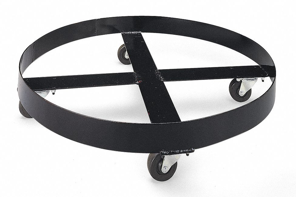 Drum Dolly 95 gal 27.5 in L Black