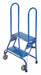 Folding Rolling Ladder Steel 20 In.H