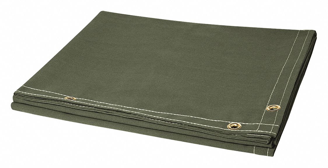 Welding Curtain 6 ft H 6 ft W Green