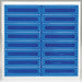 D5953 HardHatLabel Vinyl Rectangle Blue PK16