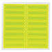 D5953 HardHatLabel Vinyl Rectangle Yellow PK16