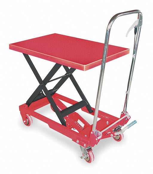 Scissor Lift Cart 400 lb Steel Fixed