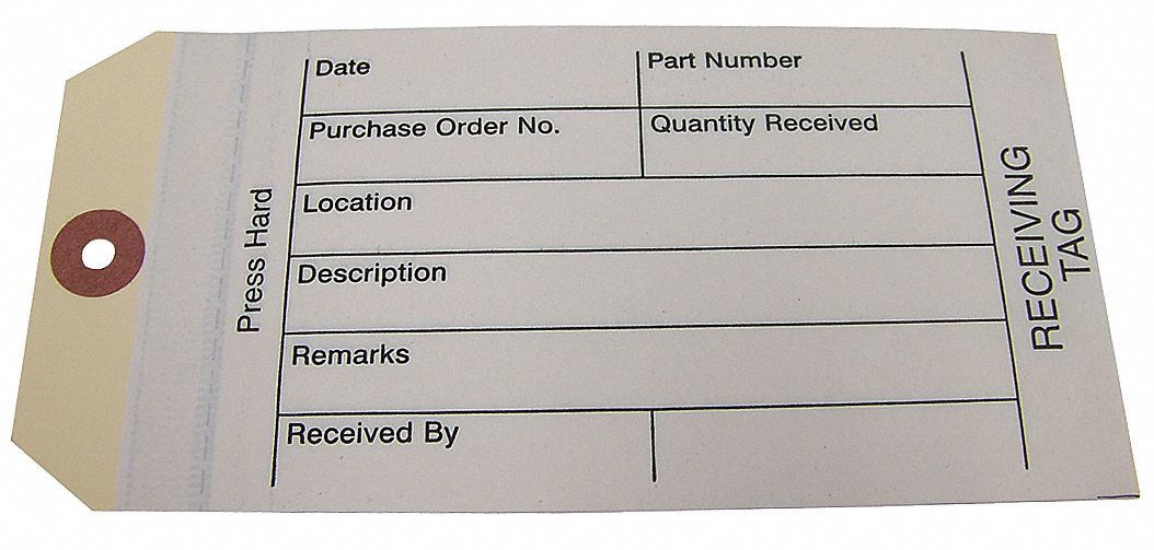 InventoryTag 3-1/8inH White PK100