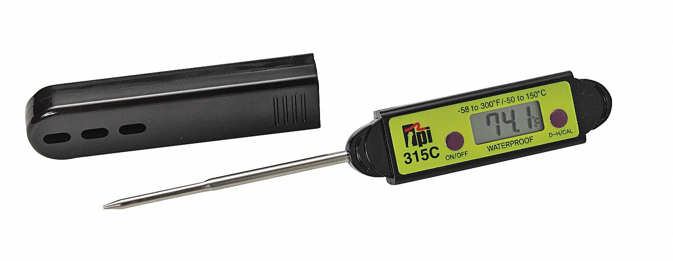 Digital Pocket Thermometer 2-4/5 in L