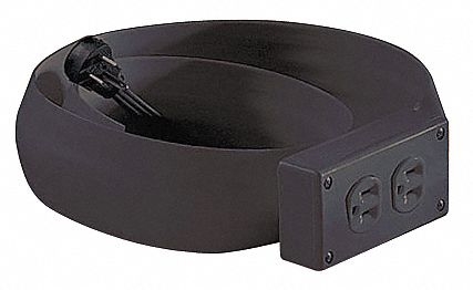 CoveRdExt.Cord 6ft Blk 16AWG Flat