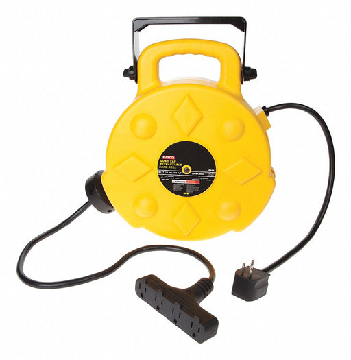 Cord Reel 50 ft 12/3 SJT Yellow 120VAC