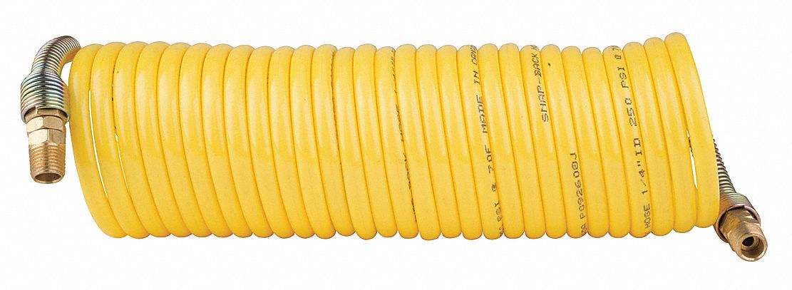 Coiled Air Hose 1/4 ID x 25 ft.