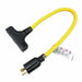 Cord Adapter 2 ft Yellow 3 Outlet