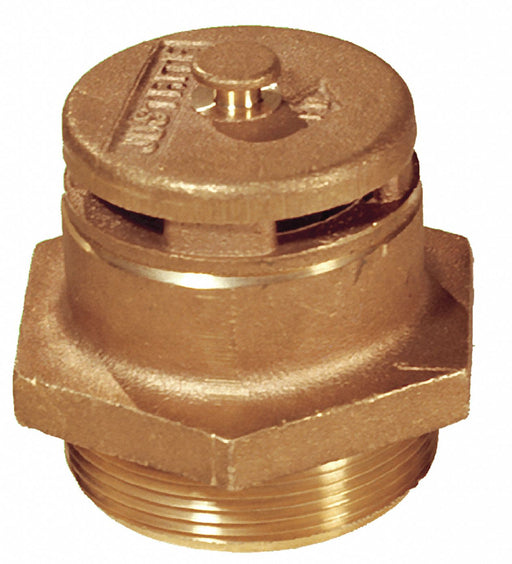 Drum Safety Vent Brass Brown Vertical