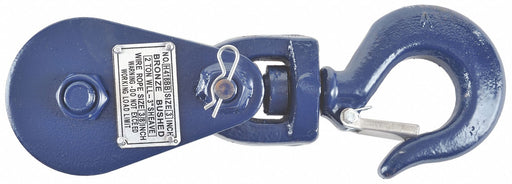 Pulley Block Swvl Hk. 5/16-3/8 Rope dia