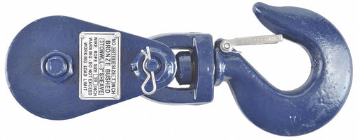 Pulley Block Swvl Hk. 5/16-3/8 Rope dia
