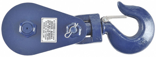 Pulley Block Swvl Hook 5/8-3/4 Rope dia