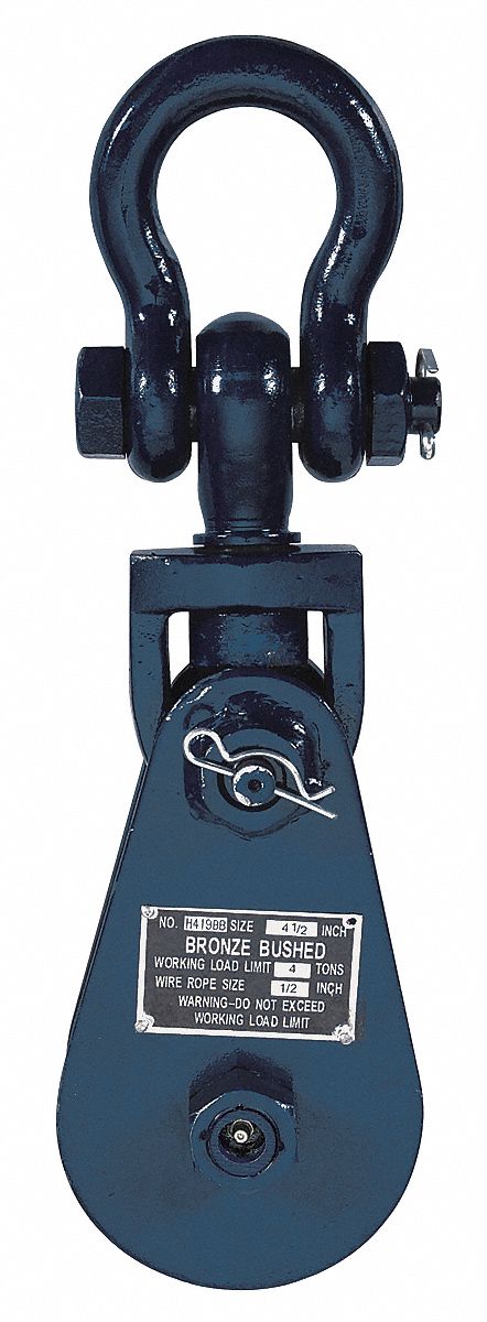 Pulley Block Shackle 3/8 -1/2 Rope dia