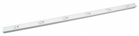 Prewired Raceway 15A 5 Outlet White