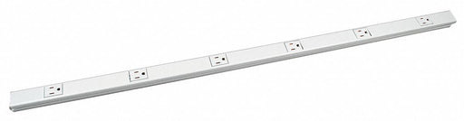 Prewired Raceway 15A 5 Outlet White