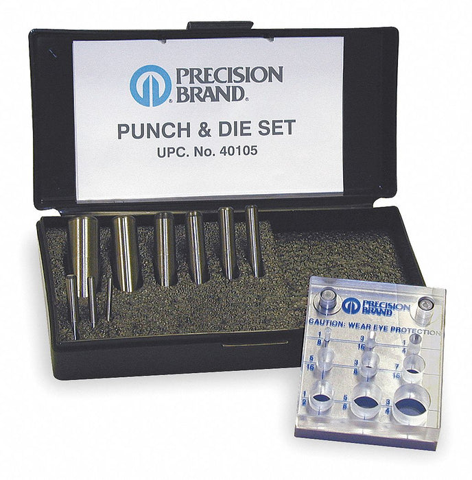 Punch and Die Set 9pc Tool Steel