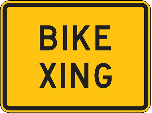 Bike Xing Traffic Sign 18 x 24 