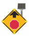 LED Sign Stop Sign Ahead Aluminum 30x30 