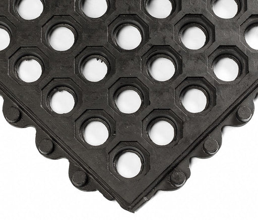 Interlock Drainage Mat Black 3 ft.x3 ft.