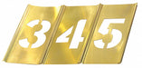 Stencil Set Number Set Brass 15 pcs