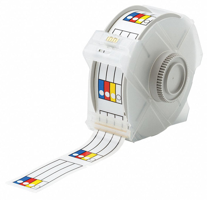 Pre-Cut Label Stock Roll White Gloss