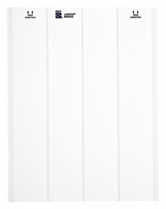 Label 1 in W 1 in L Polyester PK48
