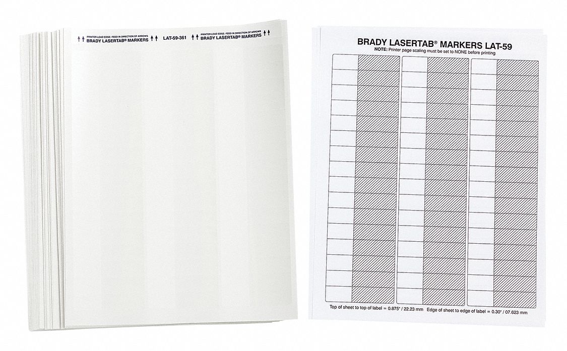 Label 3/5 in W Polyester PK56