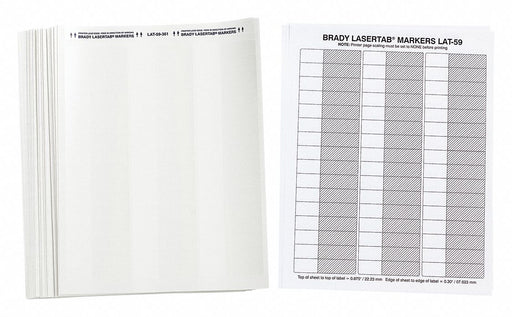 WraparoundLabel White 19/32inW PK56