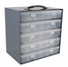 RckLgPlastComprtBx Gray Steel 13 5/16 in