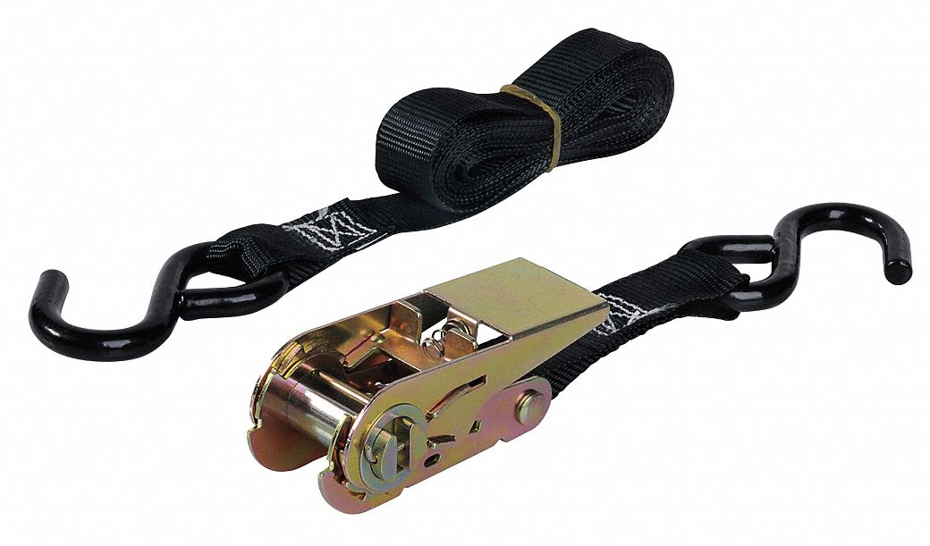Tie Down Strap S-Hook Black