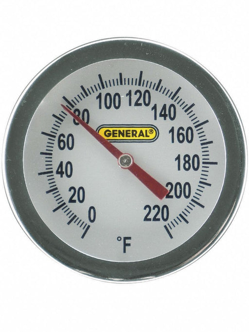 Bimetal Thermom 2 In Dial 0 to 220F