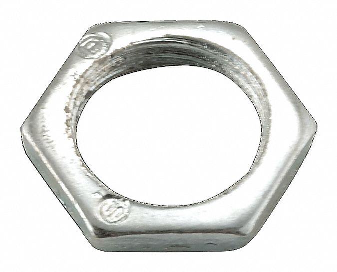 Locknut Steel Overall L 1/8in