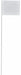 Marking Flag White PVC 4 in H PK100