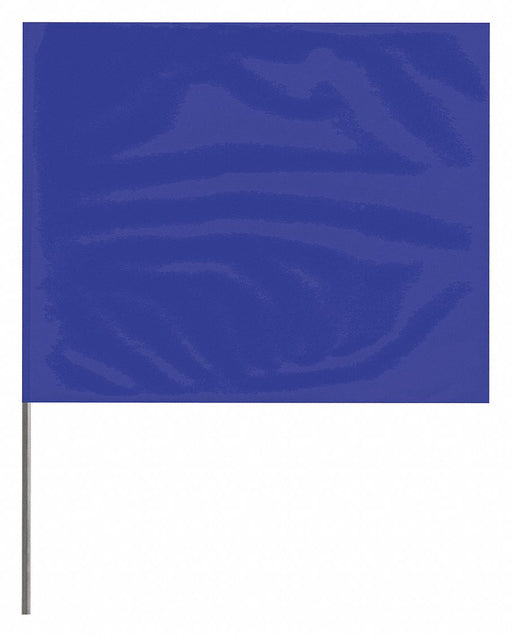Marking Flag Blue Blank PVC PK100