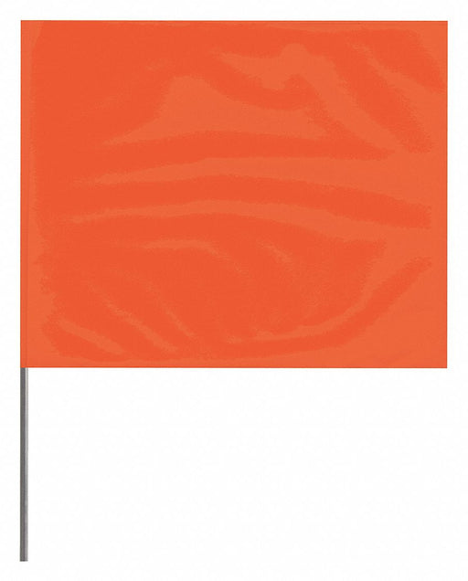 Marking Flag Orange Blank PVC PK100