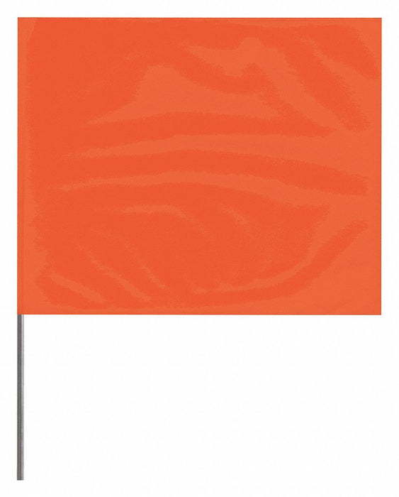 Marking Flag Orange Blank PVC PK100