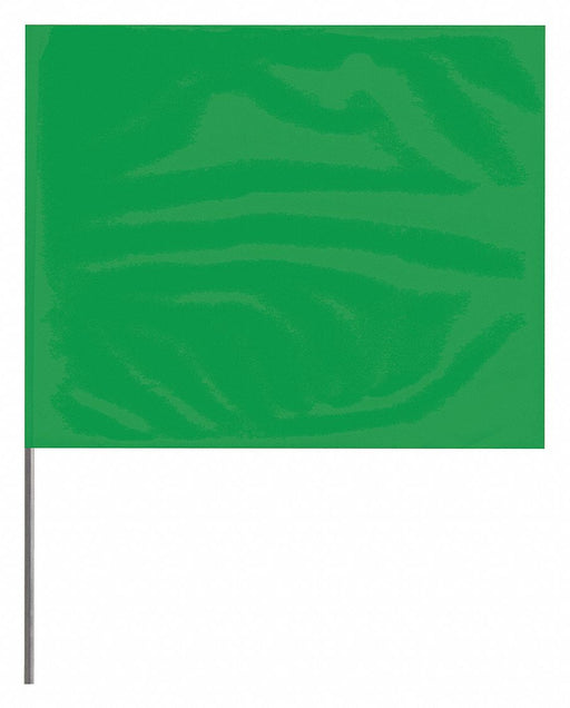 Marking Flag Green Blank PVC PK100