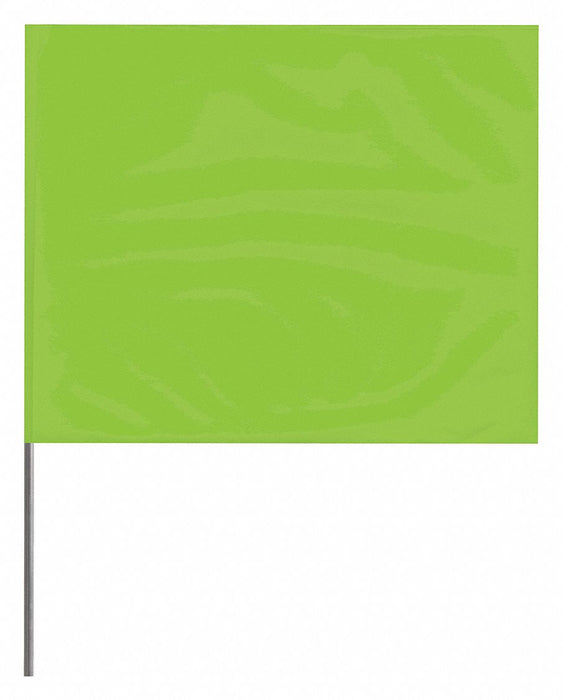 MarkingFlag FluorLime PVC 4inH PK100