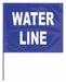 Marking Flag Blue Water Line PVC PK100